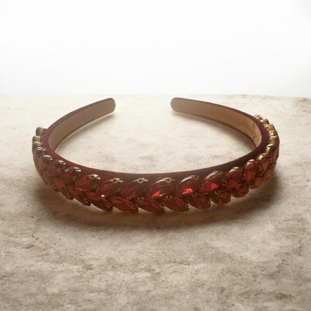 Hårbøyle rosa stener