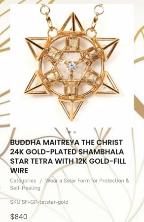Shambhala Star Tetra has a Star Tetrahedron (or Star of David) 
