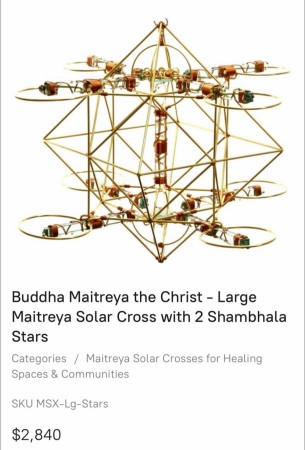 The Buddha Maitreya the Christ Solar Cross