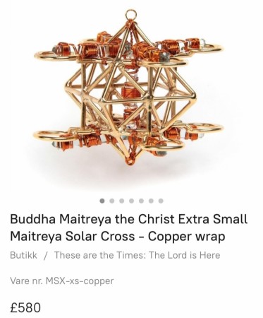 24K Goldplated Sacred Geometric Cross